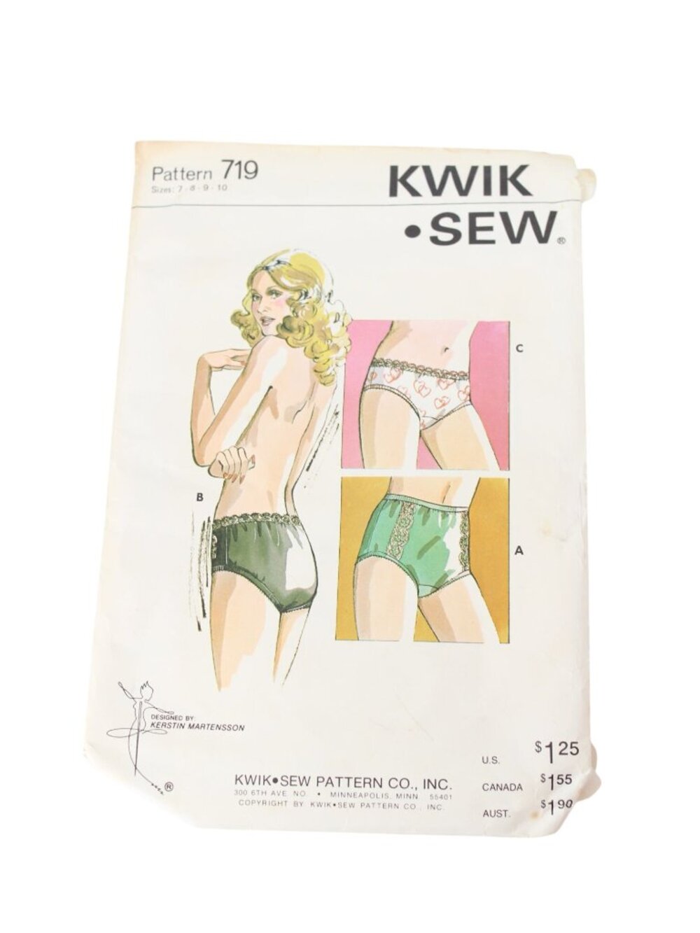 UNCUT Kwik Sew Pattern 719 Womens Panties Vintage Size 7 8 9 10 94470
